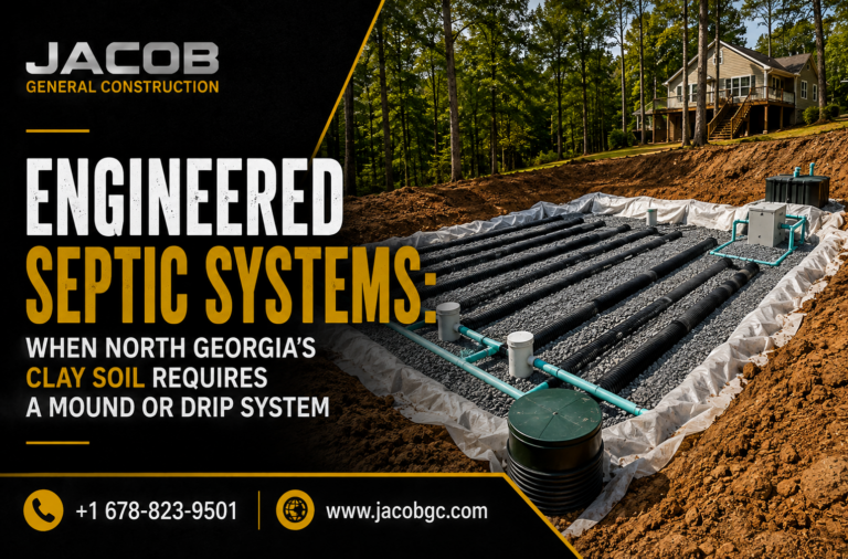 Engineered Septic Systems: When North Georgia’s Clay Soil Requires a Mound or Drip System