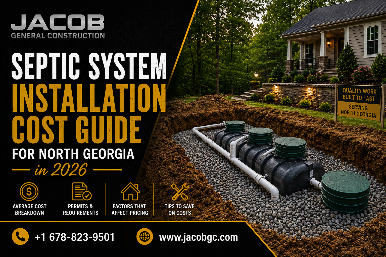 Septic System Installation Cost Guide for North Georgia in 2026