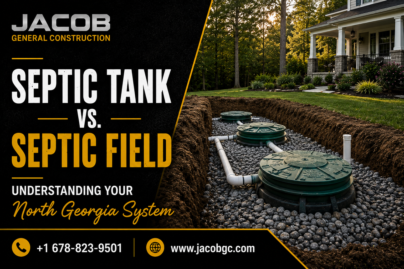 Septic Tank vs. Septic Field: Understanding Your North Georgia System