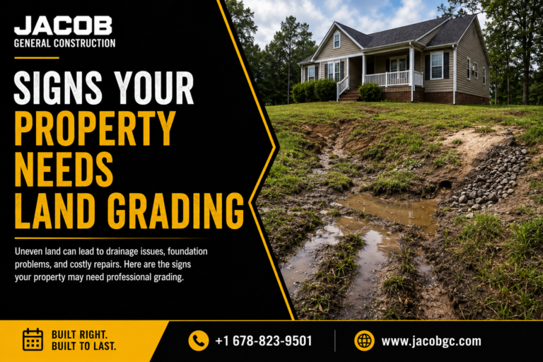 Signs Your Property Needs Land Grading