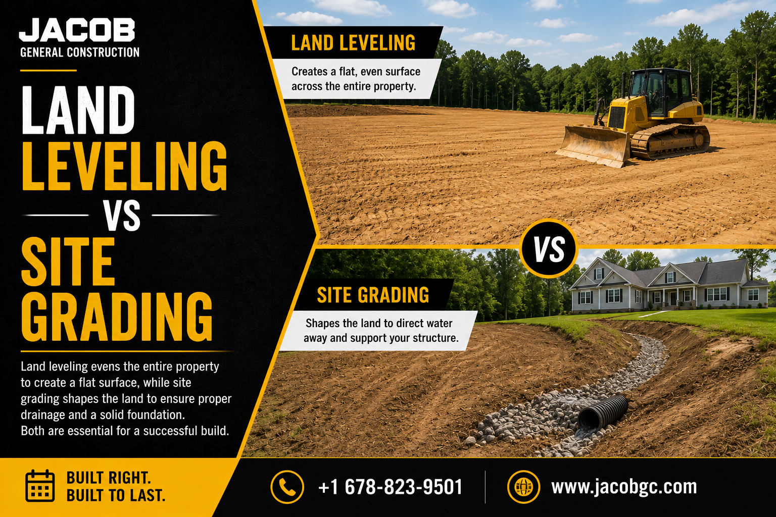 Land Leveling vs Site Grading