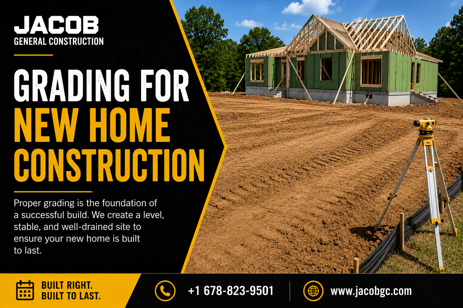 Grading for New Home Construction
