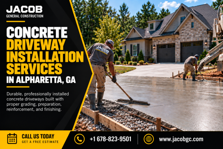 Concrete Driveway Installation Services in Alpharetta, GA